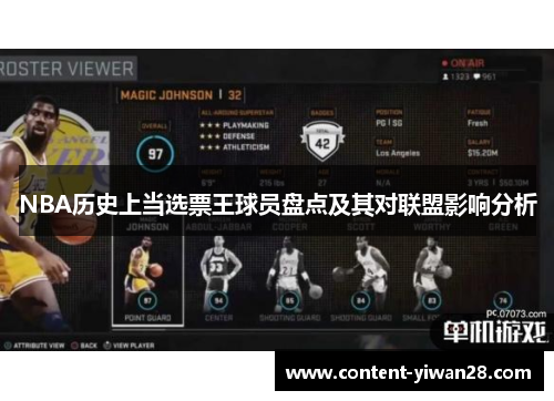 NBA历史上当选票王球员盘点及其对联盟影响分析